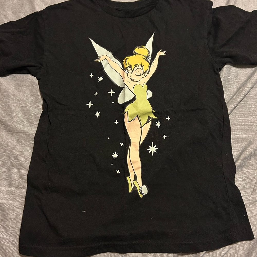 Black Tinkerbell Kids Shirt